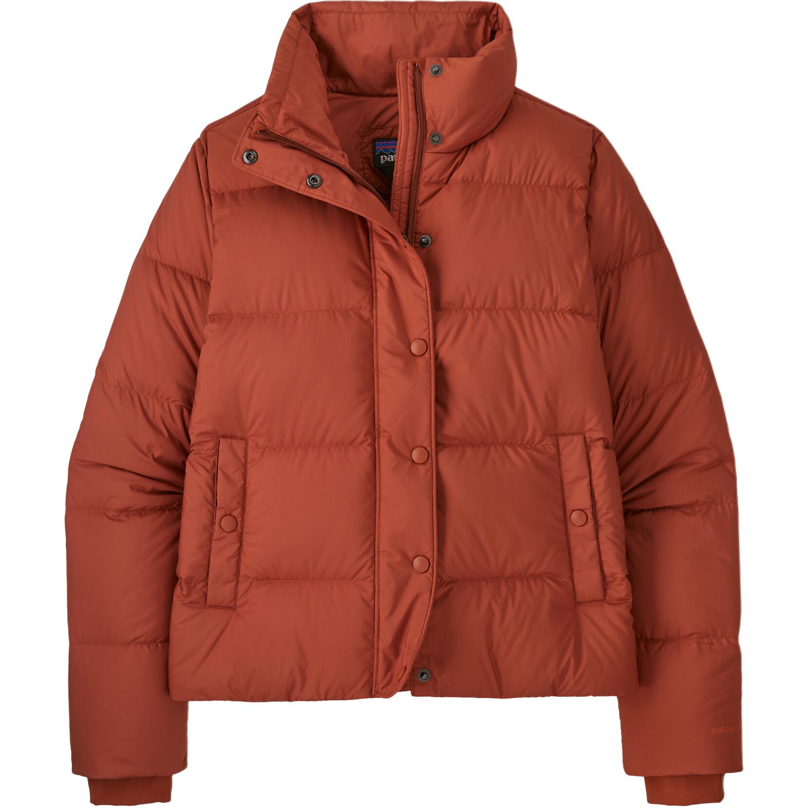 

Patagonia Женская бесшумная пуховая куртка, Bright Red/Burnished Red
