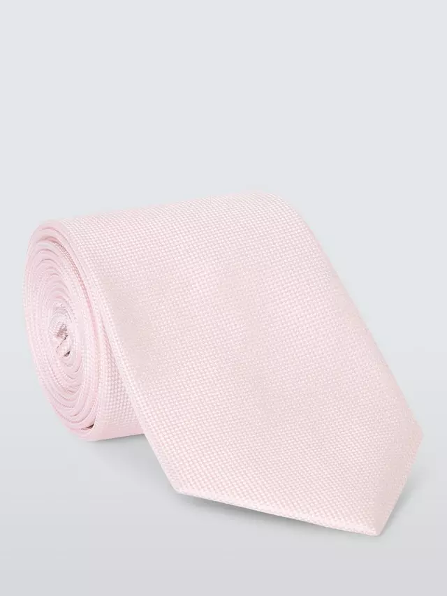 

Галстук John Lewis Plain Silk, розовый