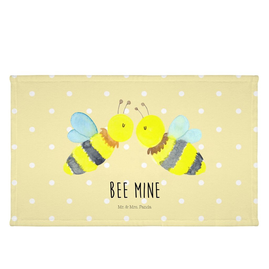 

Гостевое полотенце Mr. & Mrs. Panda Bee Love — желтая пастель — подарок, дорожное полотенце, спортивное полотенце, махровая ткань, шмель, оса, гостевое полотенце, детское полотенце, белый