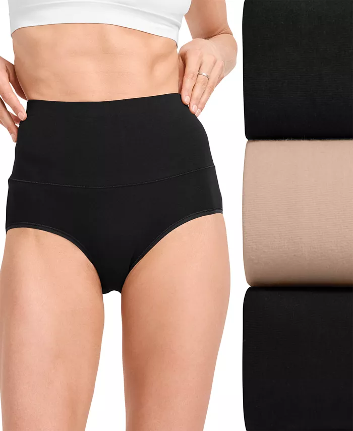 

Женские трусы-слипы Skimmies 360° Tummy Smoothing, 3 шт., 4854 Jockey, черный