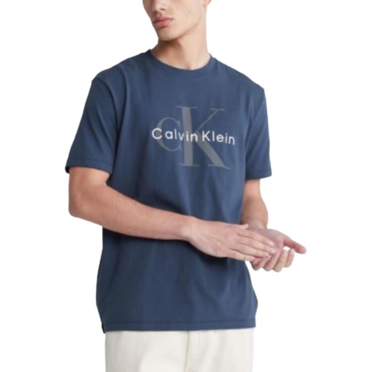 Футболка мужская Shady Blue Calvin Klein, цвет Haze Blue — фото 2