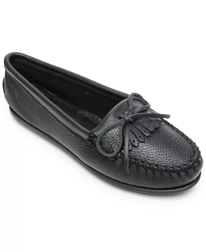 Женские мокасины Kilty из оленьей кожи Minnetonka, черный