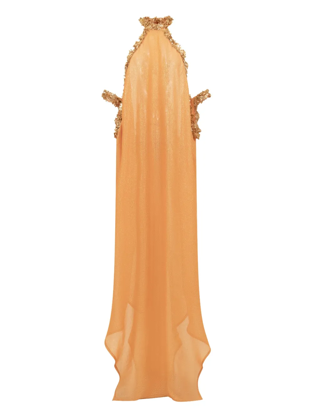 

Платье макси Isis с пайетками Sana Osmani, оранжевый