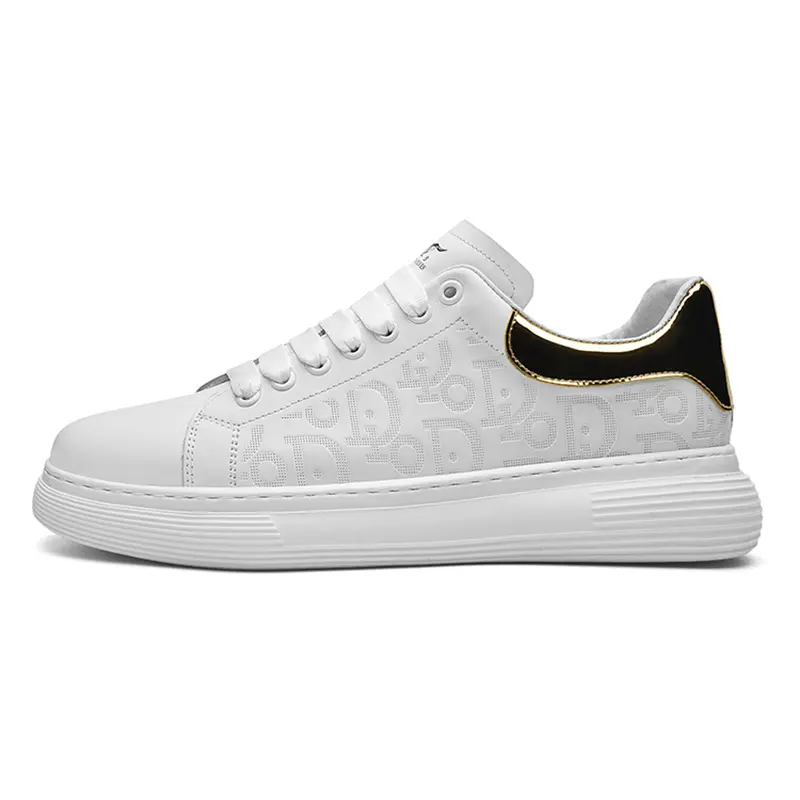 

Кроссовки SEPTWOLVES Skateboarding Shoes Men Low-top, белый/золотой