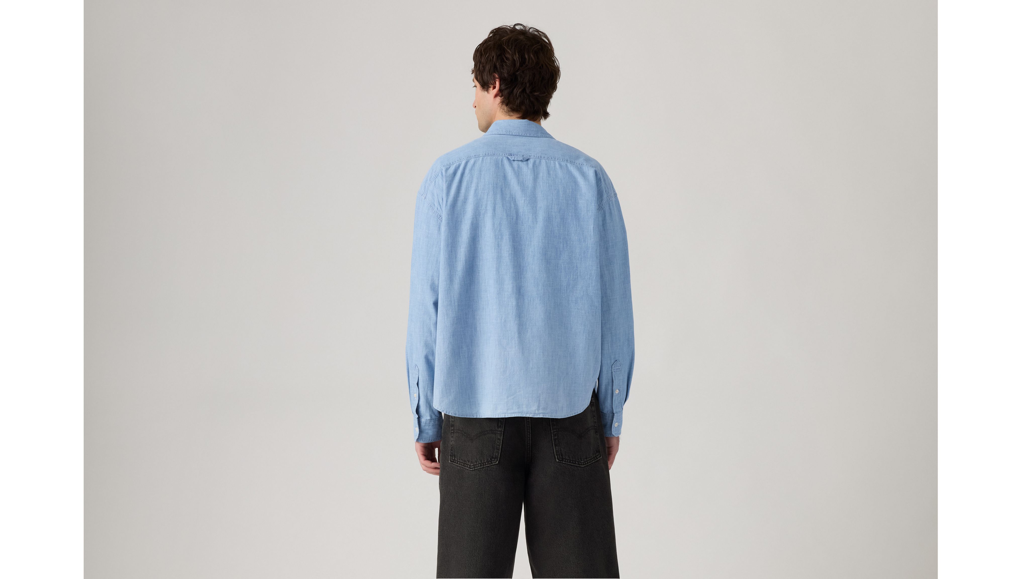 Рубашка свободного кроя Zandt Levi's, Charlie Light Chambray - Light Wash — фото 3