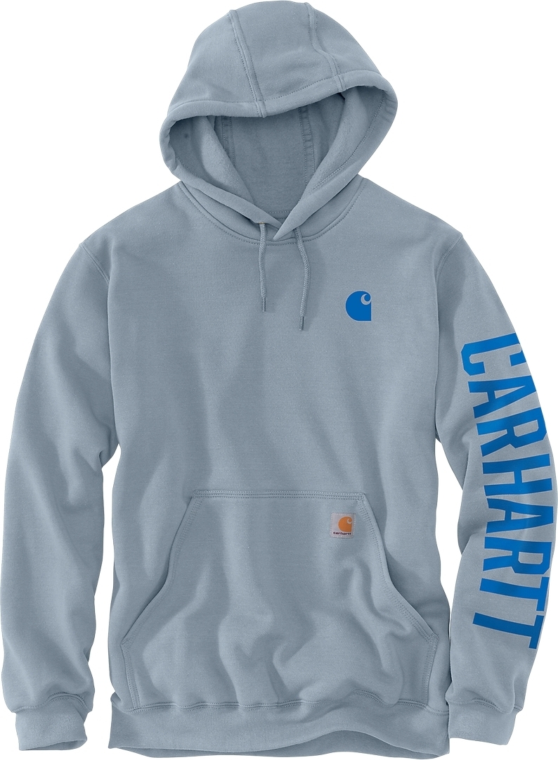 

Худи Carhartt Rain Defender Loose Fit Midweight C Graphic Hoodie, светло-синий