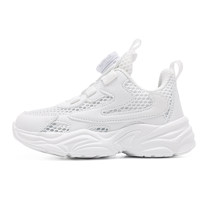 

BOBDOG Детские белые противоскользящие дышащие повседневные туфли Kids'