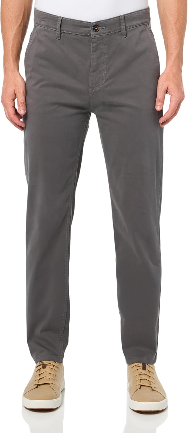 

BOSS Мужские техно-твиловые зауженные чинос, Lava Smoke