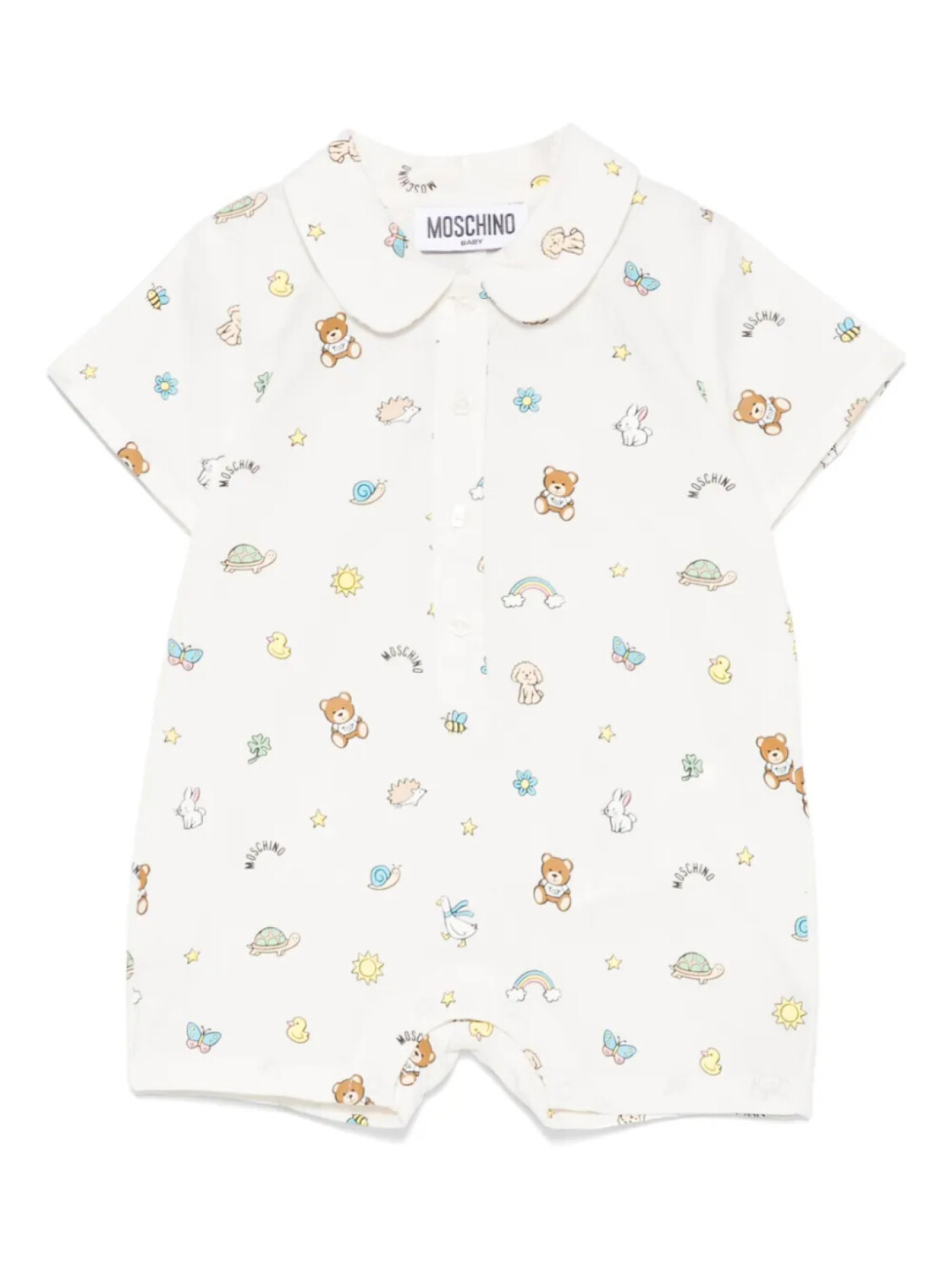 

Moschino Kids шорты с графическим принтом, нейтральный