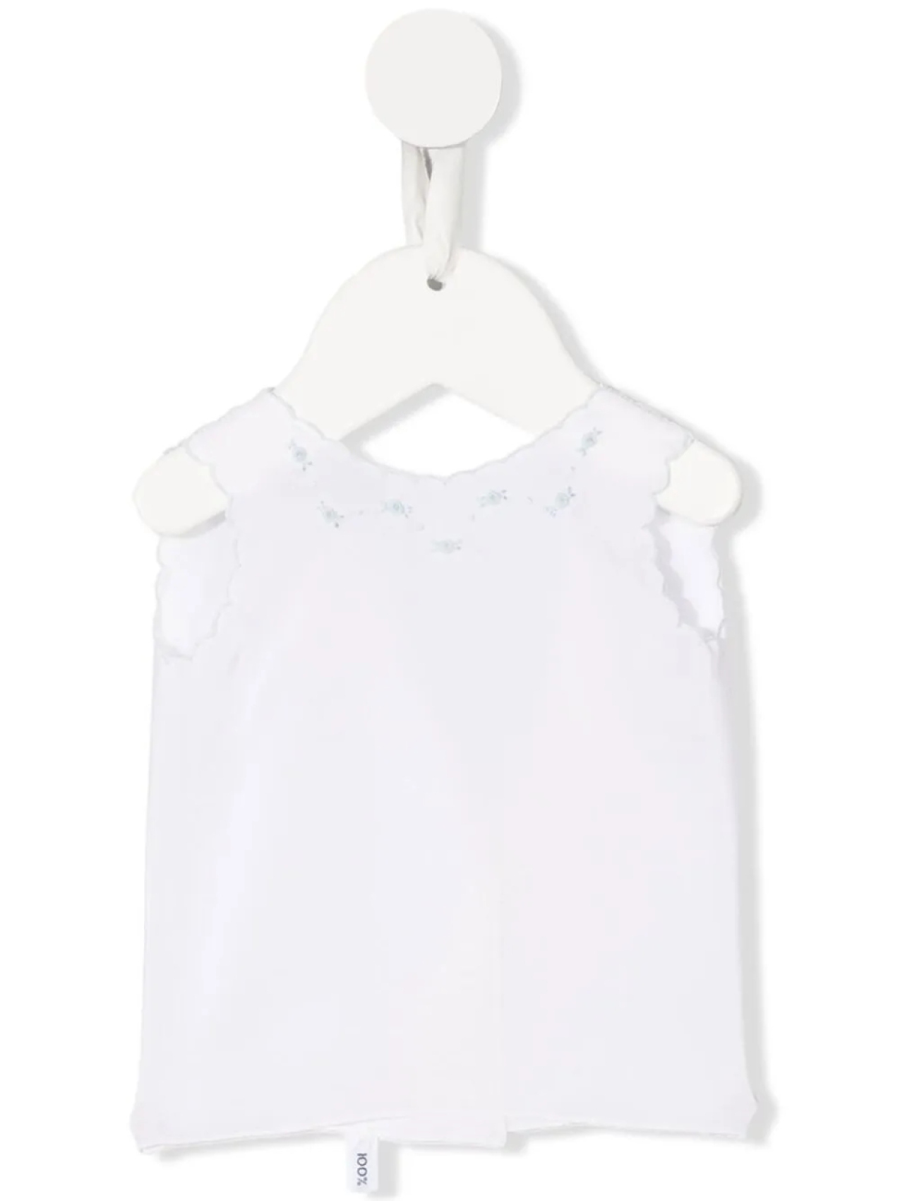 

Блузка с фестонами и вышивкой Mariella Ferrari, белый