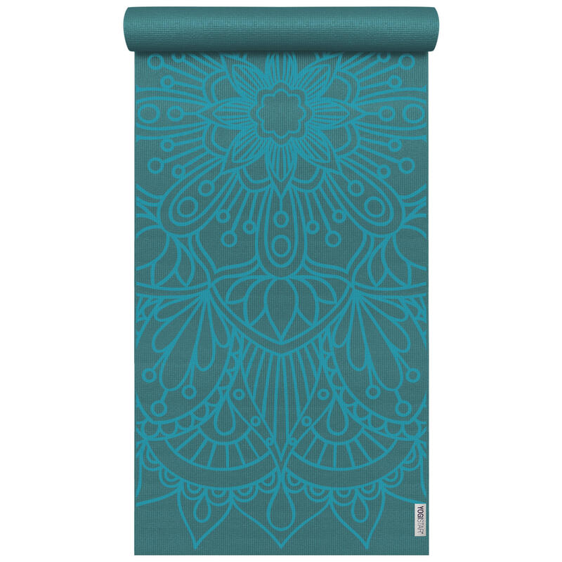 

Коврик для йоги Basic Art Lotus Mandala Yoga Нескользящий YOGISTAR, цвет blau