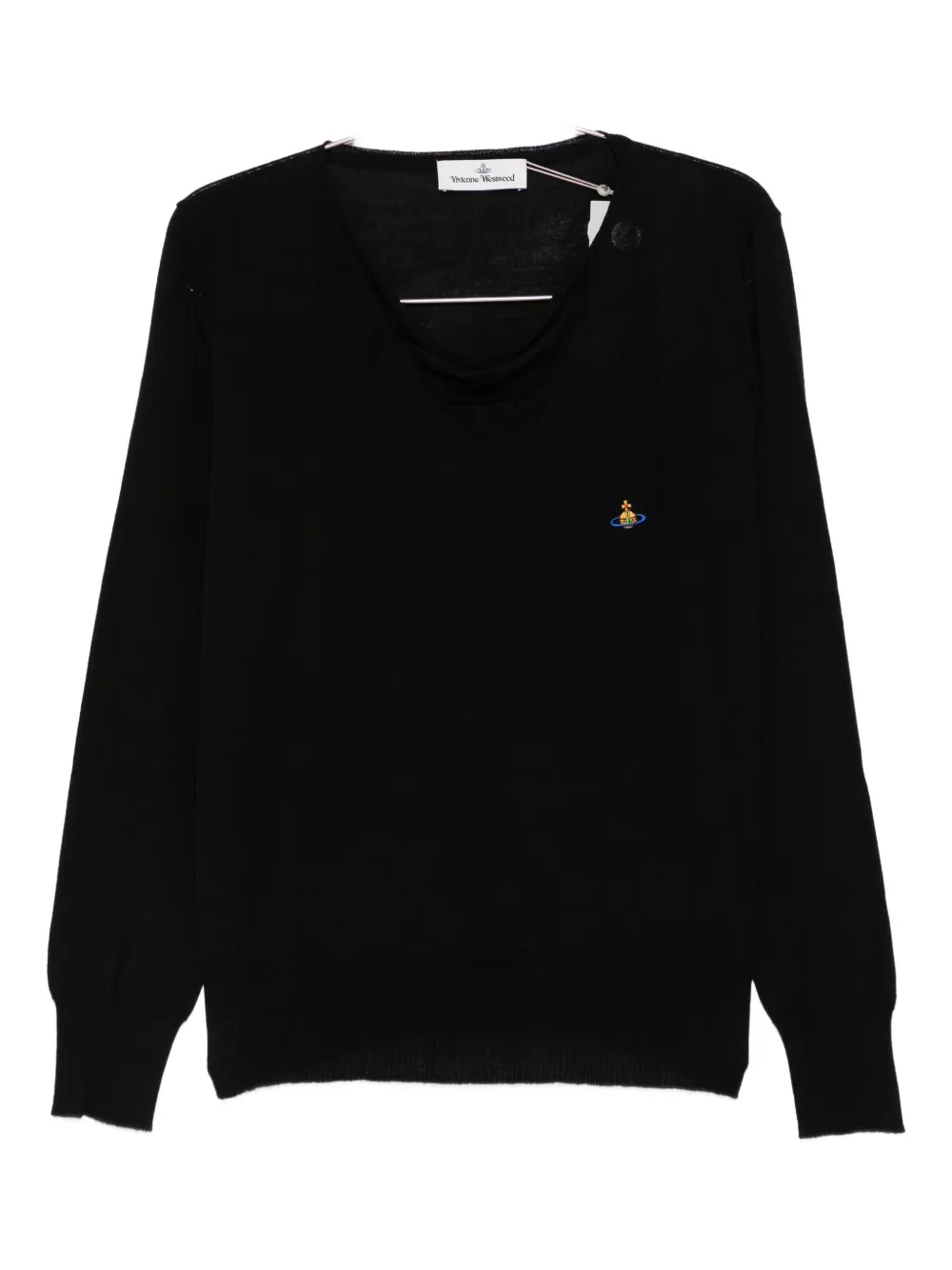 

Топ из шерсти с вышивкой в виде орбиты Vivienne Westwood, черный