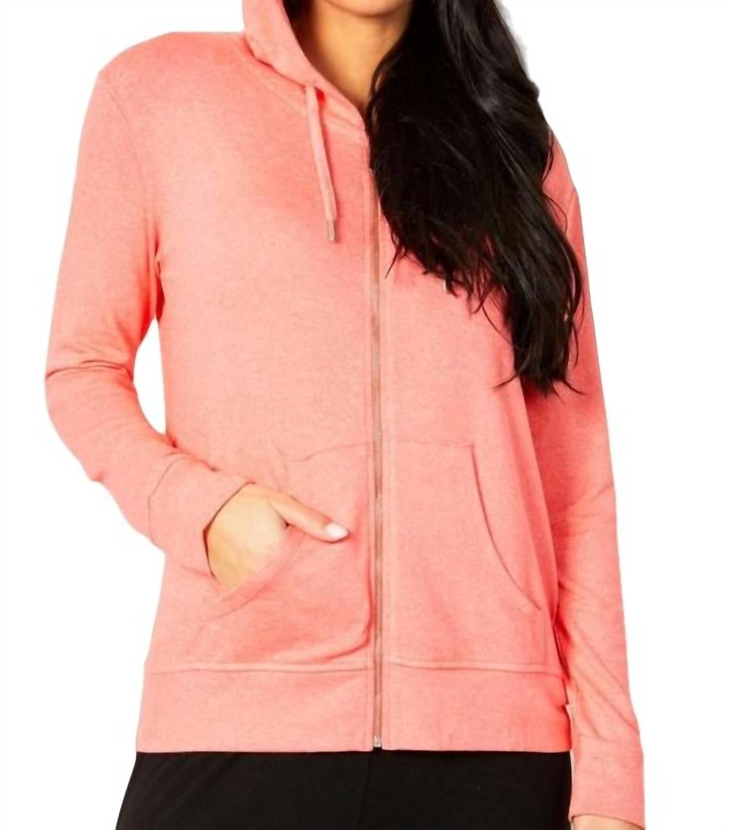 

Худи Zip Peace в коралловом цвете French kyss