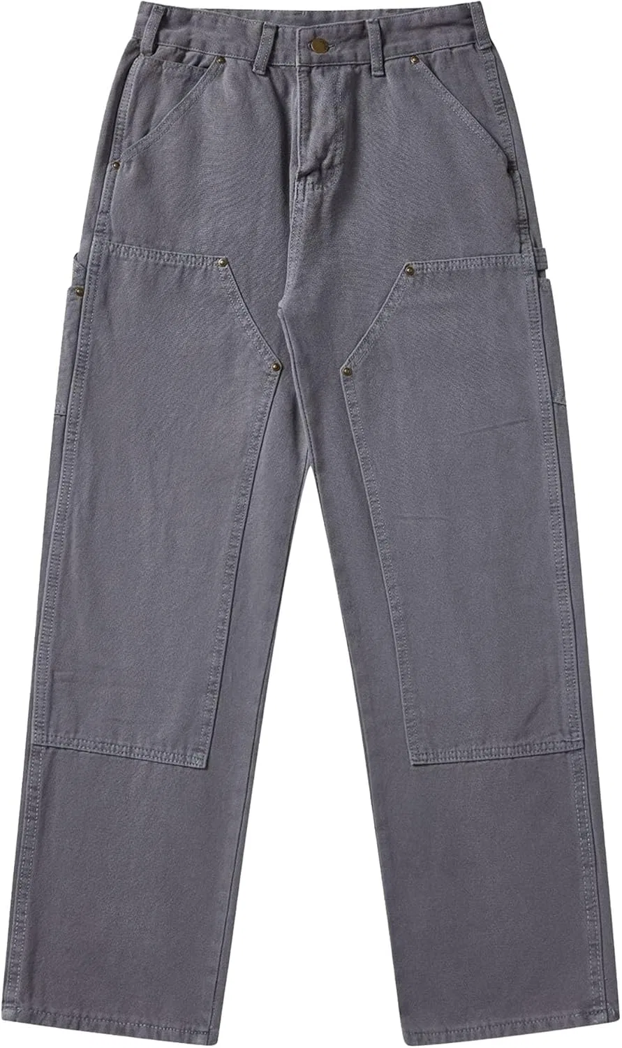 Джинсы свободные, Cargo Work Pants, серый