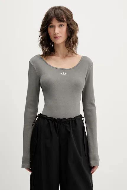 Лонгслив Body Adidas Originals, серый