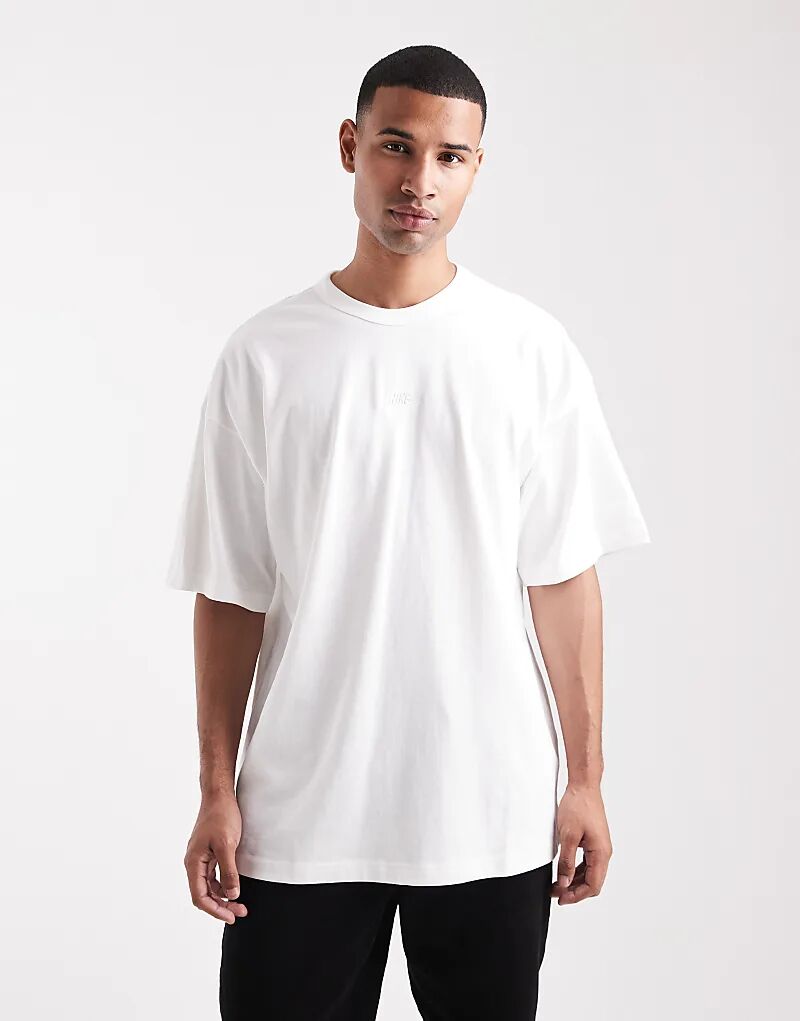 

Футболка Nike Premium Essentials Heavyweight oversize белого цвета