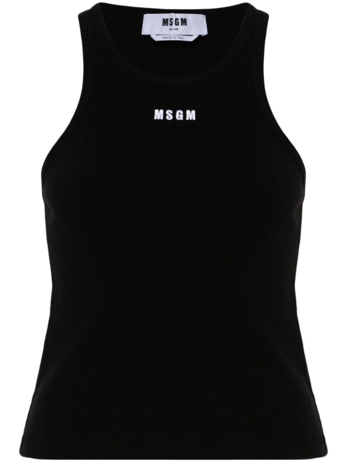 

MSGM топ с вышитым логотипом, черный