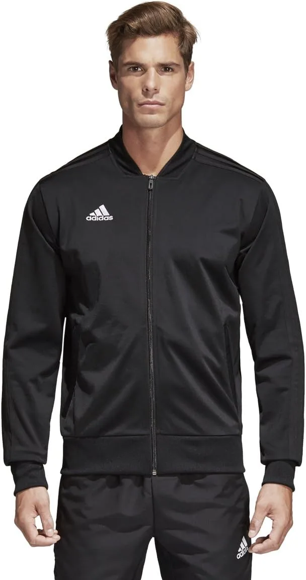 Мужская куртка Adidas Condivo 18 из полиэстера, черно-белый — фото 3