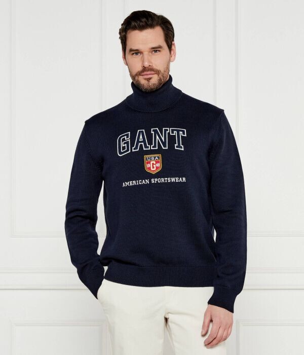 

Водолазка Gant Regular Fit, синий