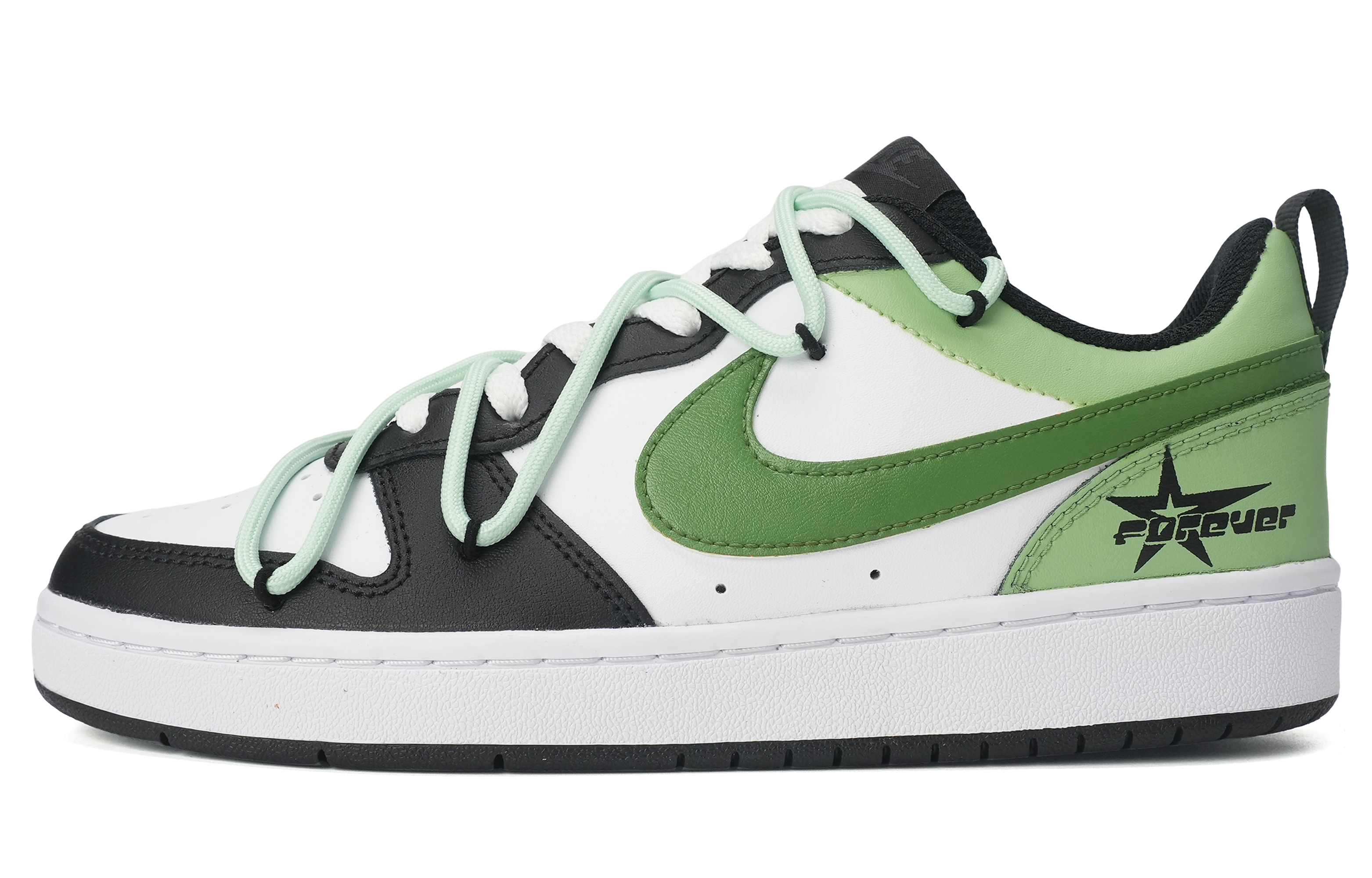 

Кроссовки Nike Court Borough Skateboard Shoes Women's Low-Top Green, Зеленый, Кроссовки Nike Court Borough Skateboard Shoes Women's Low-Top Green