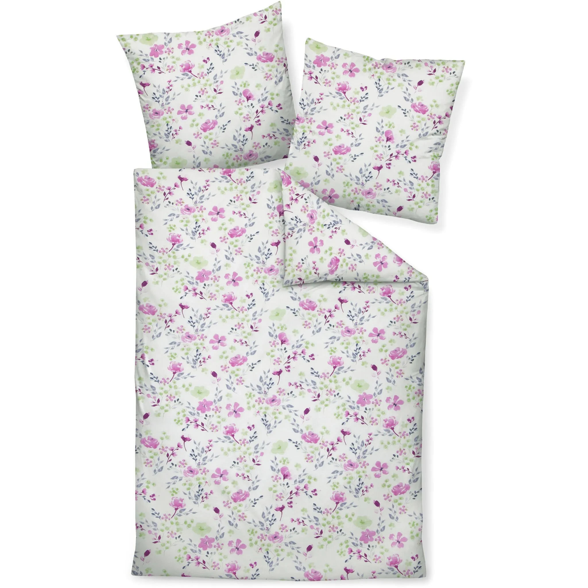 

Постельное белье Janine «ТАНГО 20119», на молнии, цвет fuchsia/lavendelgrau
