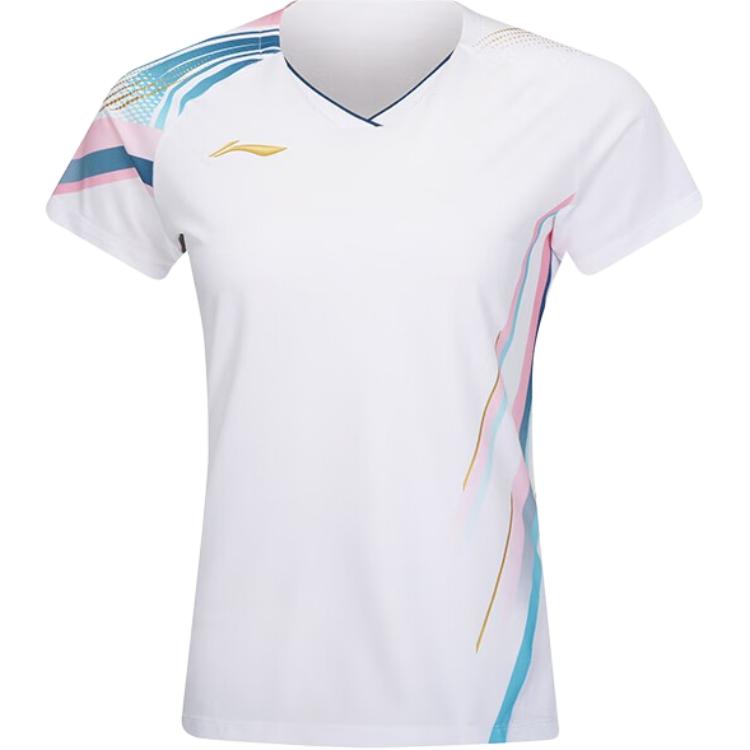 

LINING Футболка женская стандартная белая, Белый, LINING Футболка женская стандартная белая