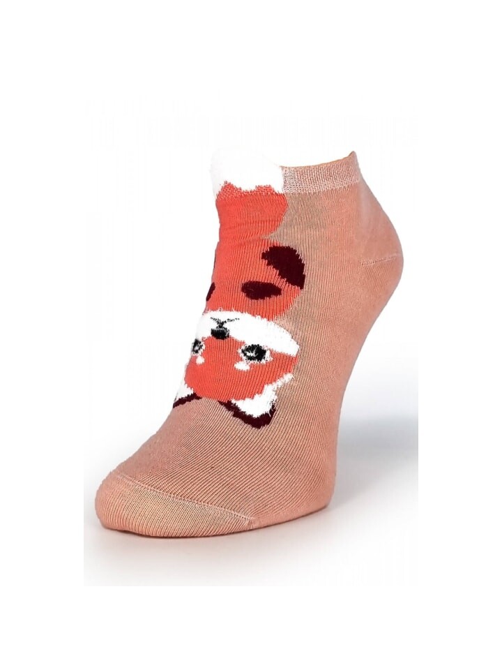 

Носки COFI 1453 Kurze Socken mit Fuchsmuster für Damen aus Baumwollmischung, розовый