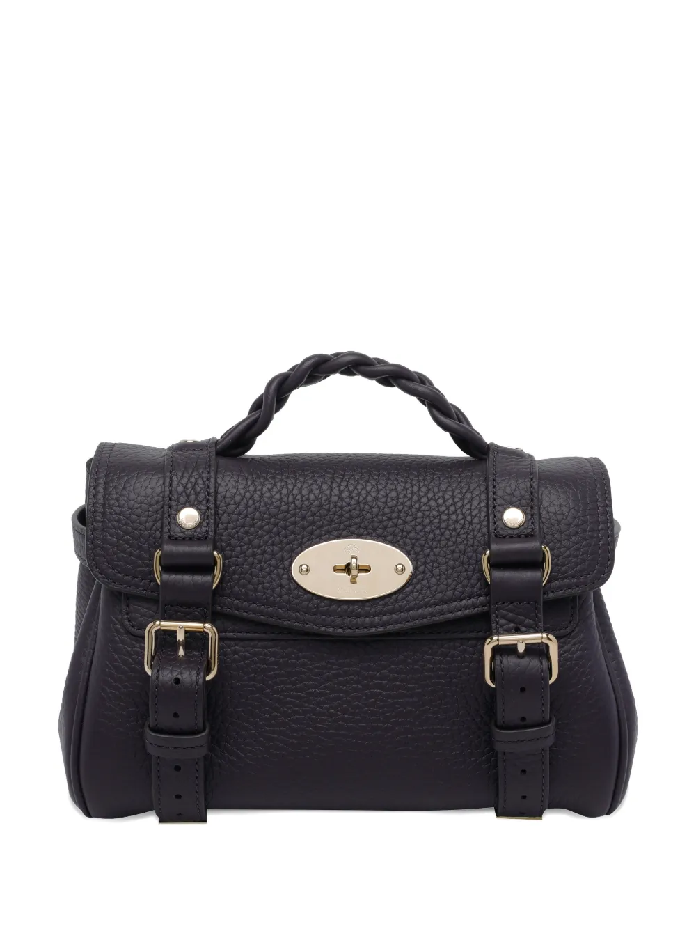 

Мини-сумка-тоут Alexa с плетеной ручкой Mulberry, фиолетовый