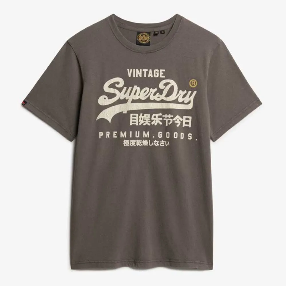 Футболка с коротким рукавом Superdry Vl Workwear Relaxed, серый — фото 3