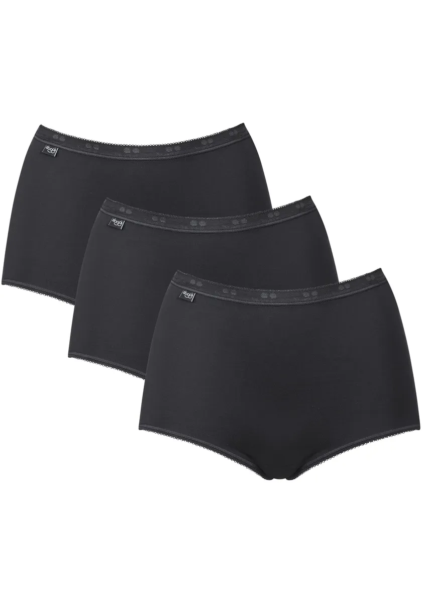 

Трусики sloggi Maxi "Basic+ Maxi 3P" (3 шт.), очень мягкие края, с небольшой декоративной каймой, черный