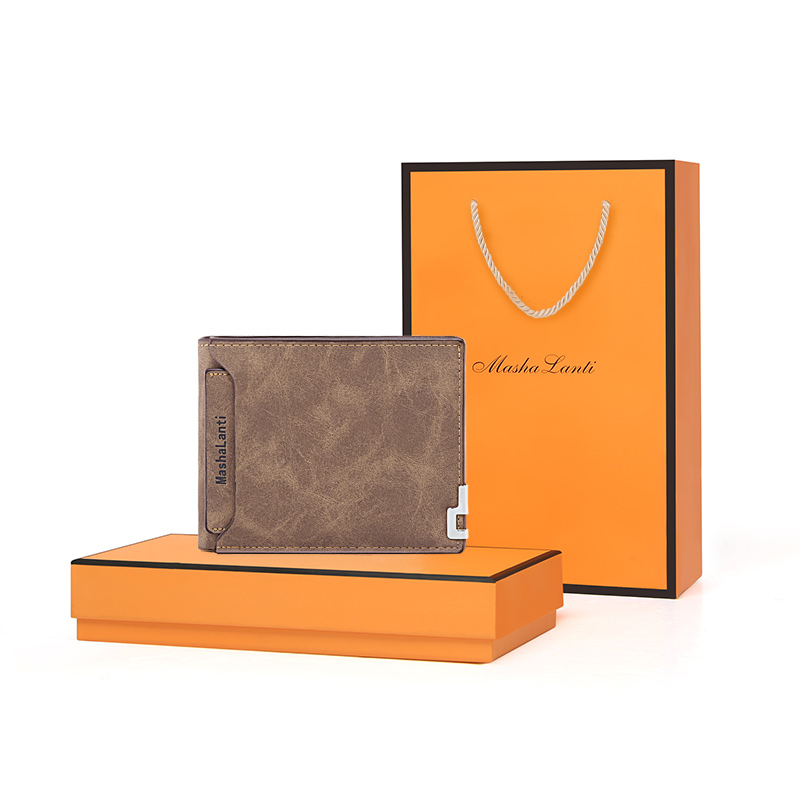 

MashaLanti Мужской кошелек для карт из микрофибры кофейный, Coffee