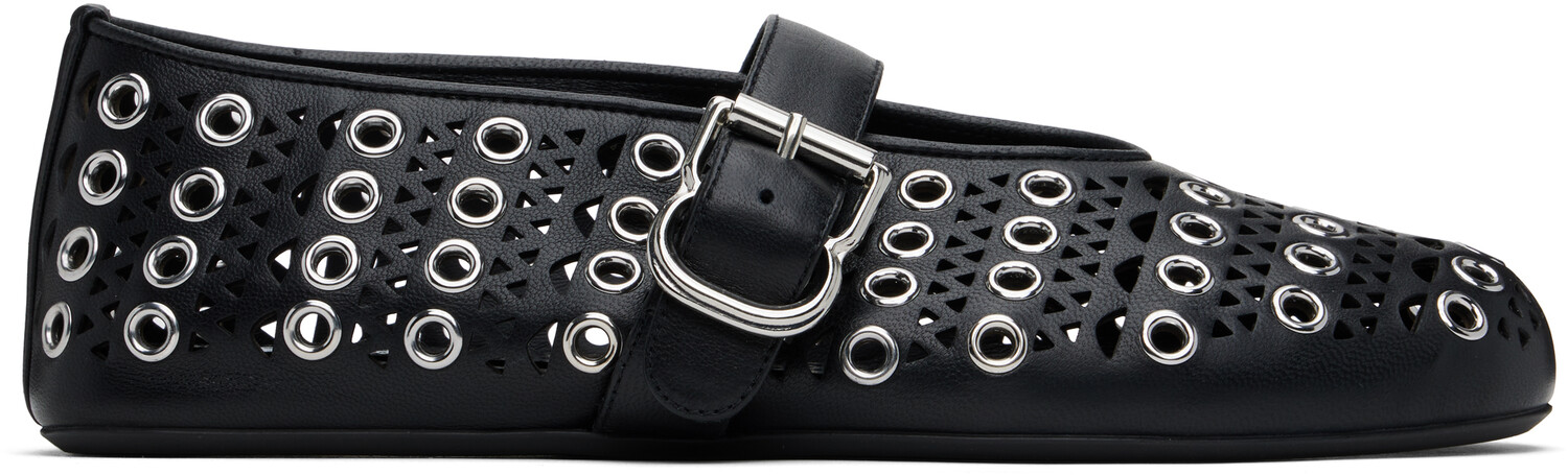Балетки Vienne из овечьей кожи с люверсами ALAÏA