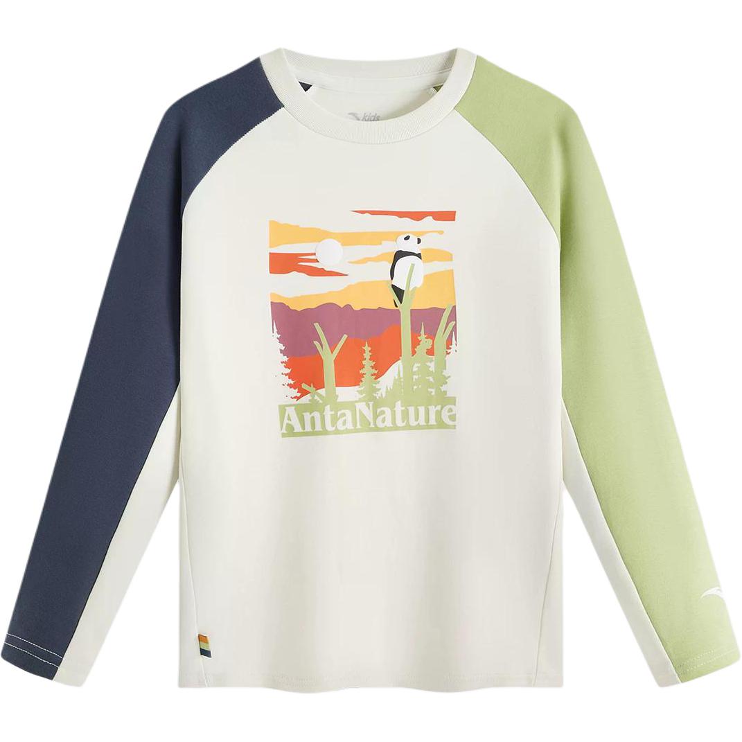 

Футболки унисекс с круглым вырезом, средней толщины Anta, cloud rain серый