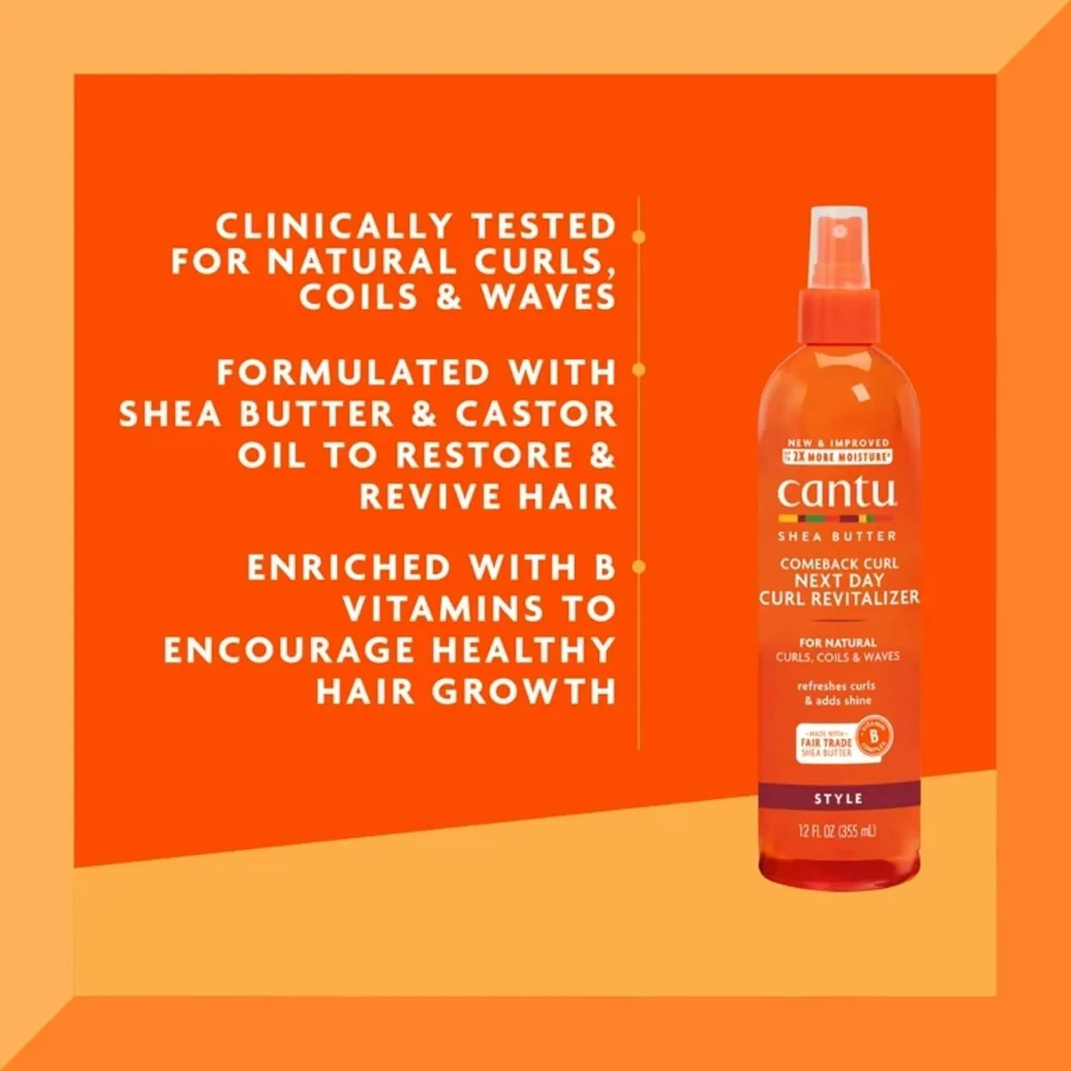 Набор для активации и восстановления локонов «Shea Butter Comeback Curl» от Cantu Cantu — фото 3