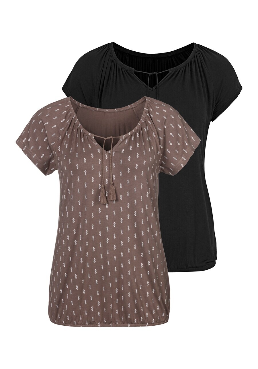 

Футболка Vivance, цвет Brown/Black