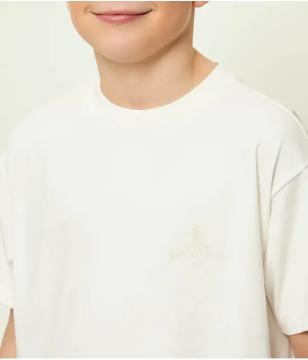 Футболка loose fit Polo Ralph Lauren, белый — фото 4