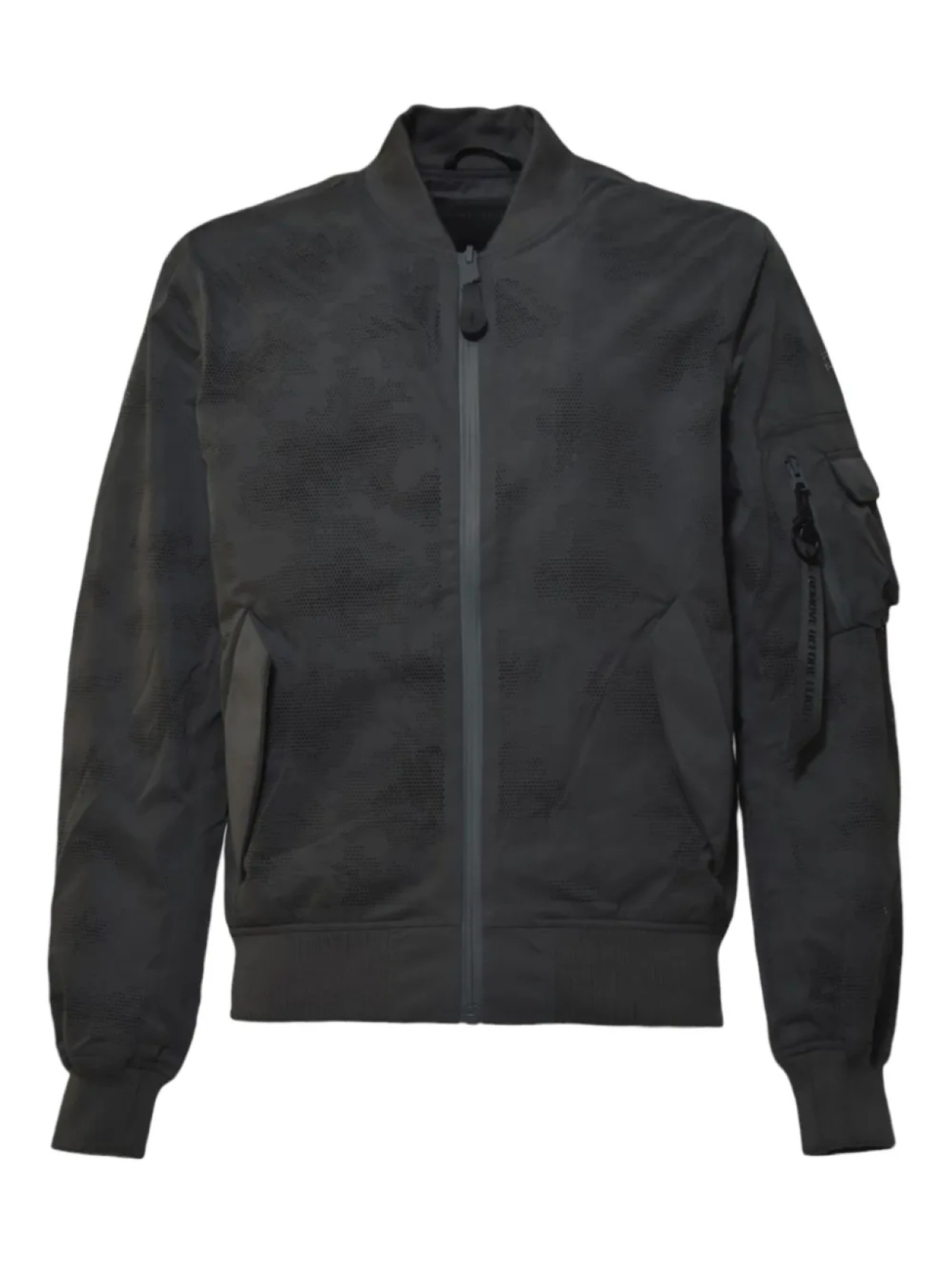 

Куртка-бомбер на молнии с камуфляжным узором Alpha Industries, серый