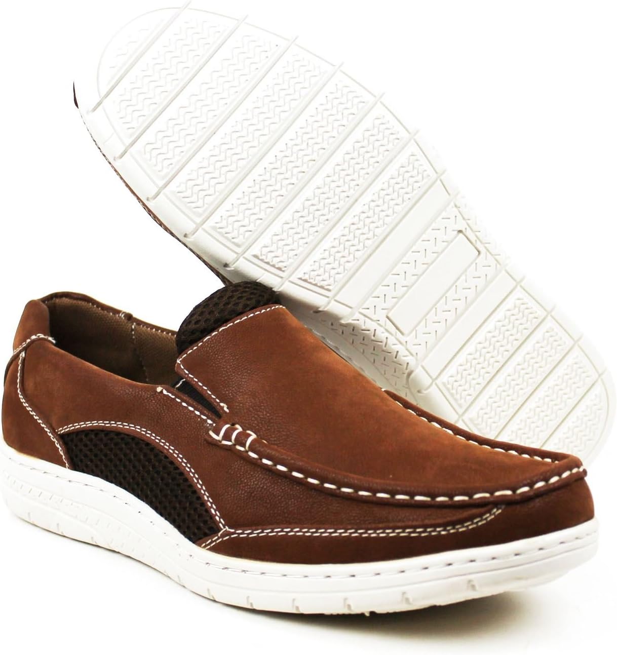 Мужские повседневные мокасины для вождения 186112 CITI SHOES, коричневый — фото 2