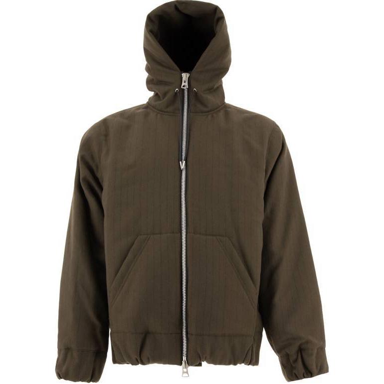 

Пиджак в полоску Sacai, коричневый