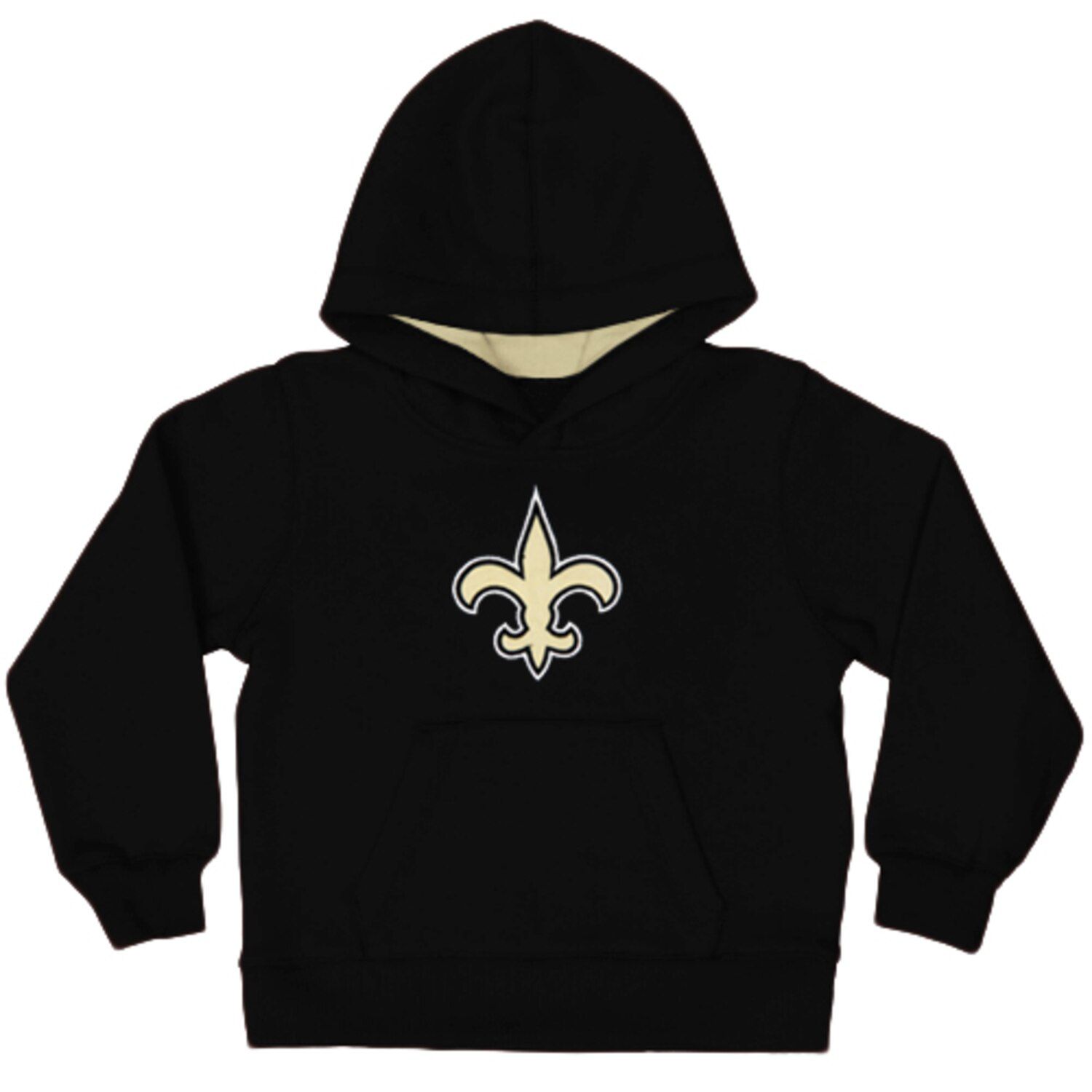 

Толстовка с капюшоном и логотипом New Orleans Saints Toddler Fan Gear Primary — черный Outerstuff