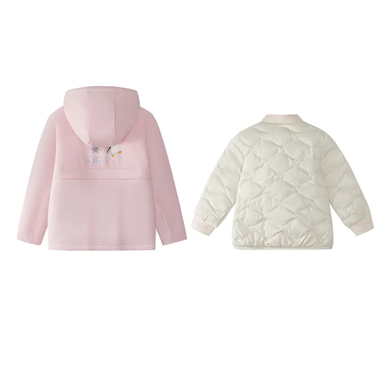 Детский комплект из 2 предметов Down Jacket FILA KIDS, tranquil розовый — фото 3
