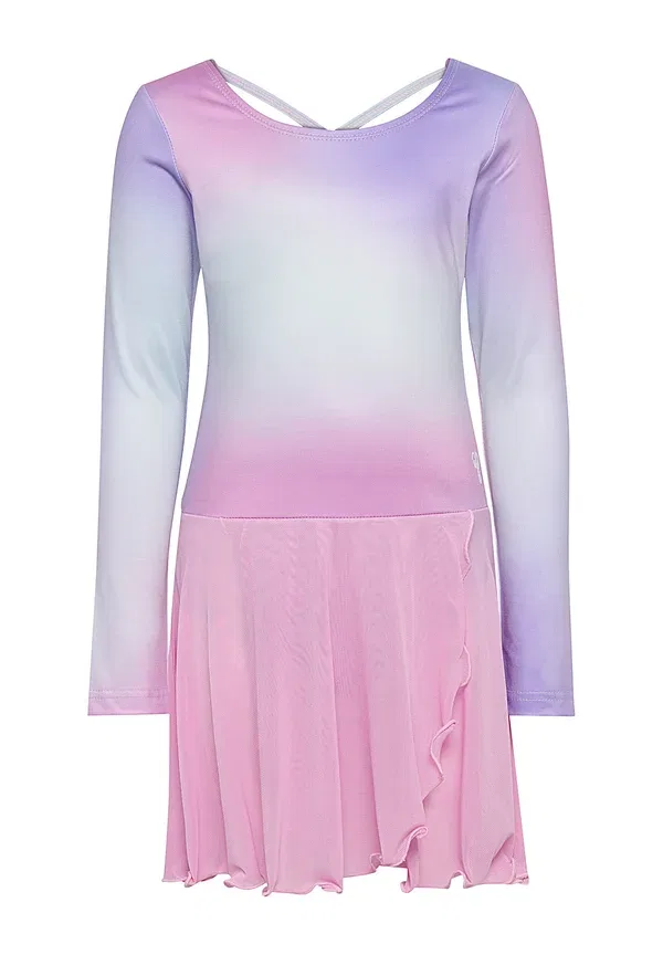 Платье дневное Hummel Hmljr gradient skirty gymsuit l/s day dress, пастельная лаванда