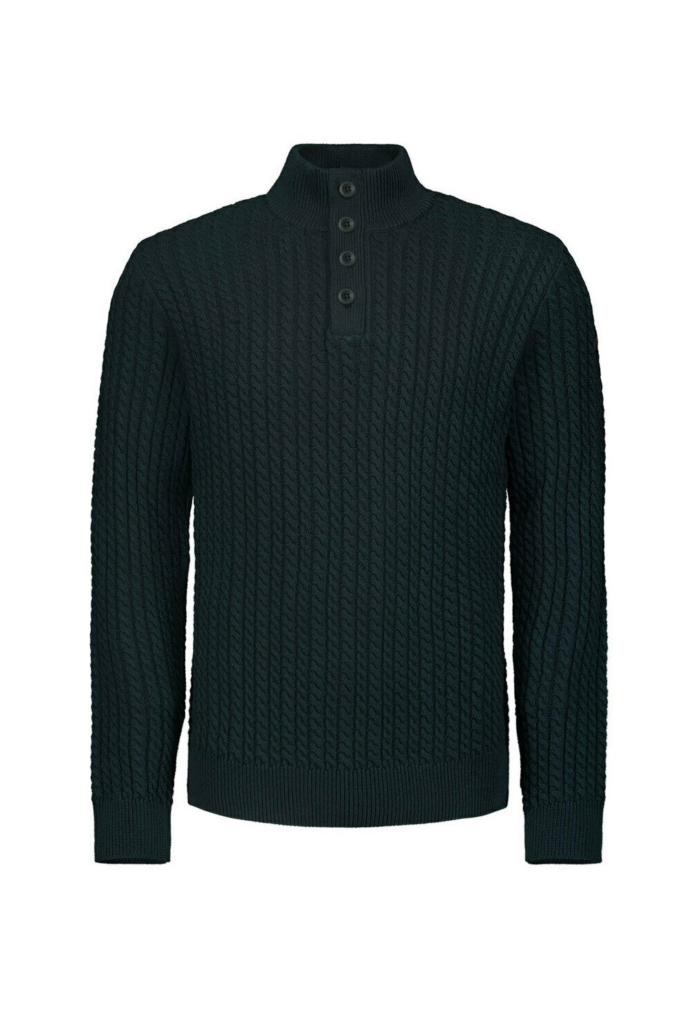 

Джемпер JACQUARD WITH HALF-BUTTON PLACKET NO EXCESS, темно-синий