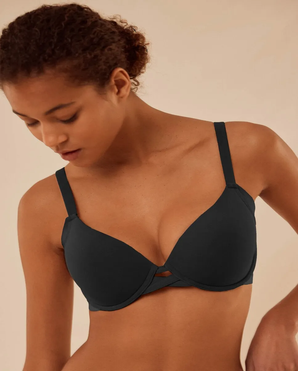 

Бюстгальтер с чашками C, D и E с косточками и наполнителем YSABEL MORA Ysabel Mora, черный