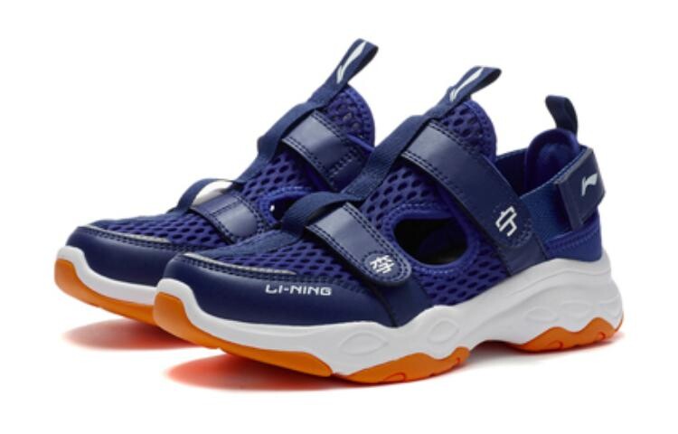 Кроссовки LINING YOUNG Sports Life Collection Kids Lifestyle Shoes Kids Low-top Mineral Blue/navy Blue, синий — фото 3