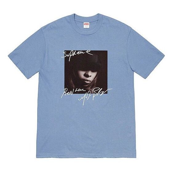 

Футболка fw19 week 1 mary j blige tee magentat Supreme, серый
