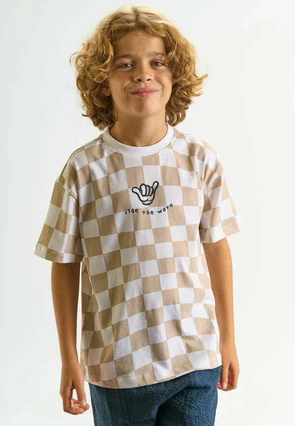 Футболка Tiago tee print t-shirt The New, цвет хаки