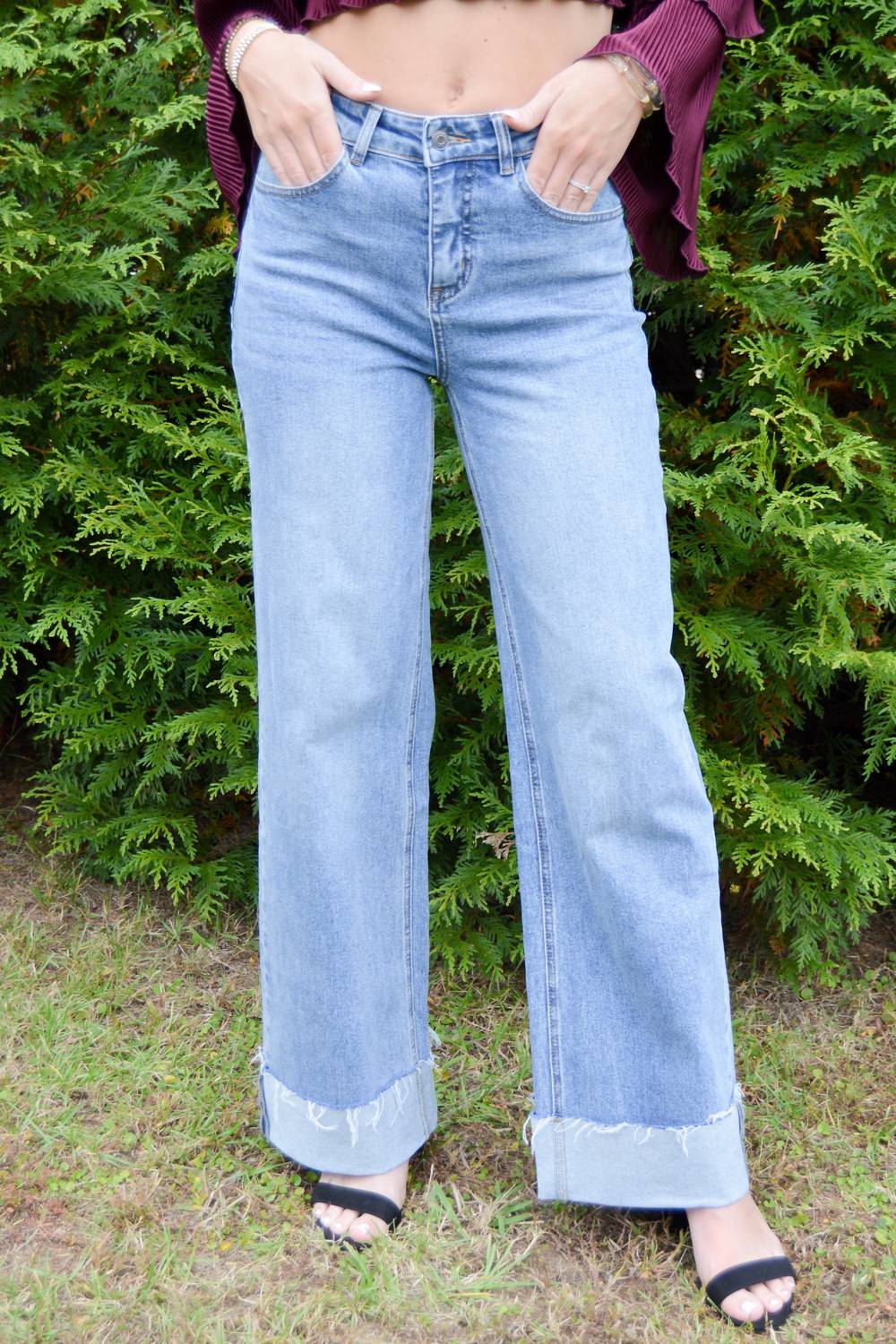 

Синие джинсы с манжетами Elevated Essentials AnnieWear