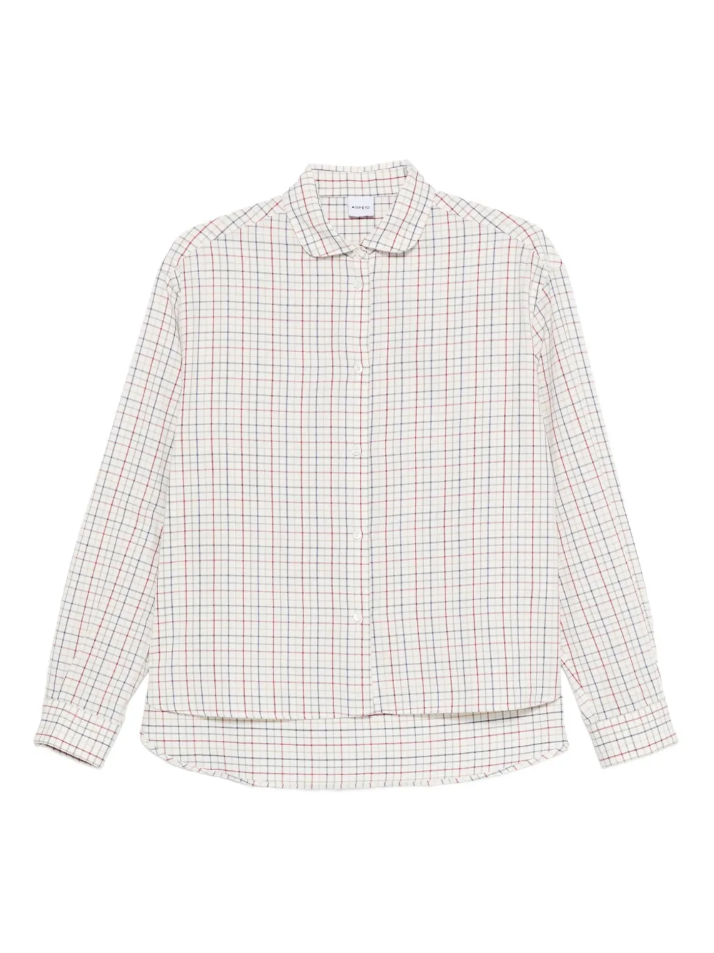 

Клетчатая рубашка с воротником Питер Пэн ASPESI, нейтральный