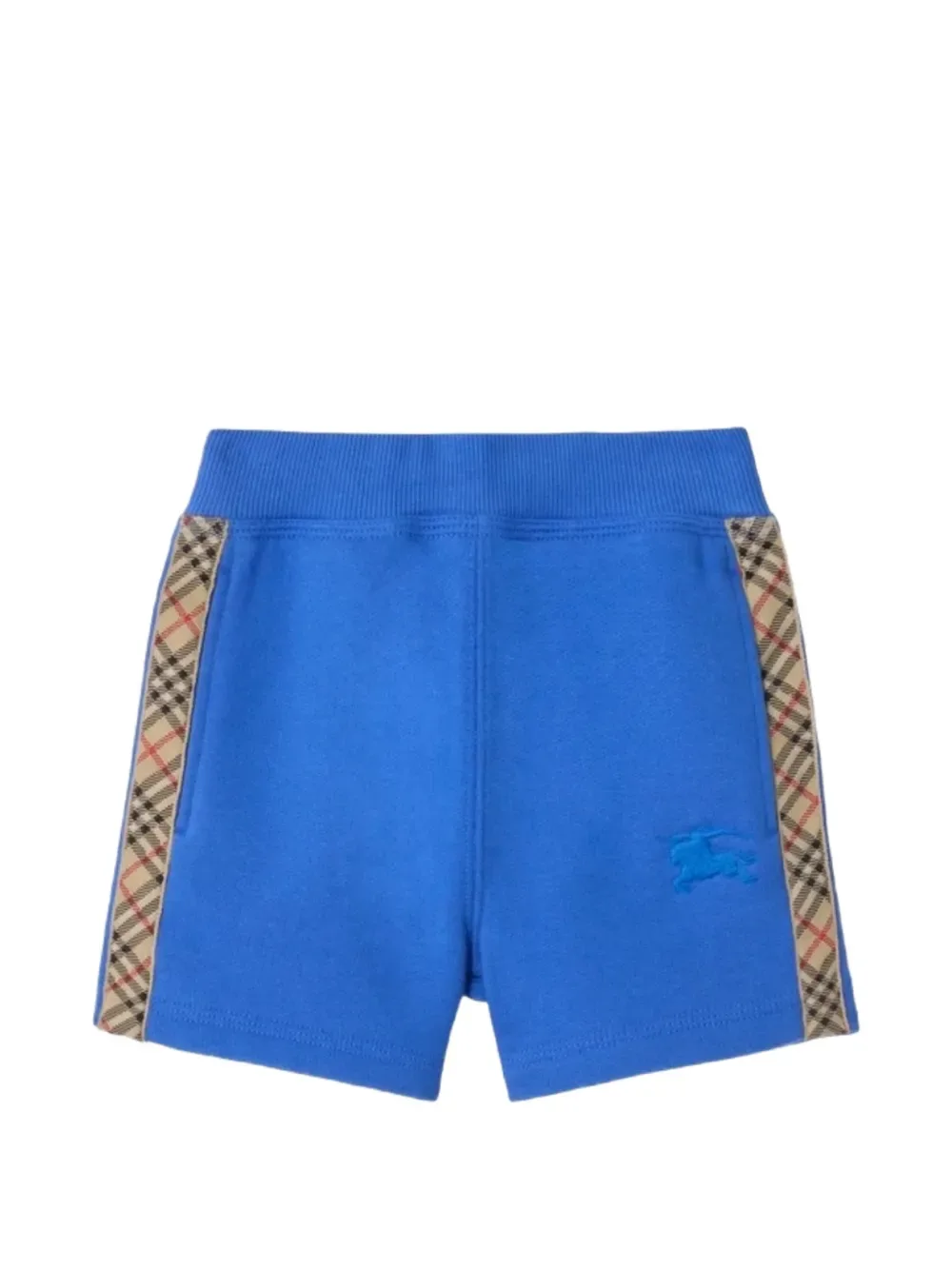 Шорты в полоску "шахматная клетка" BURBERRY KIDS, синий